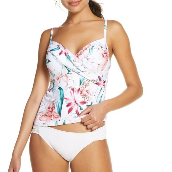 La Blanca Underwire Tankini Top - Picture 1 of 7
